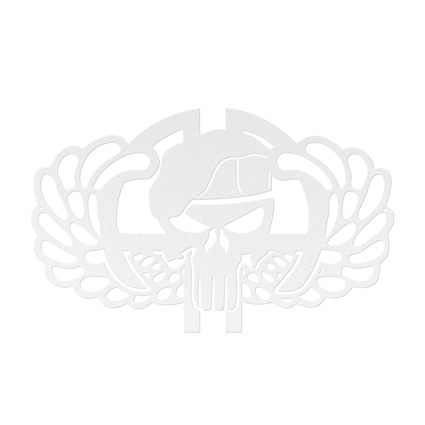 82nd Skull & Wings Metal Wall Art | Airborne Tribute - MAIKERU STUDIO