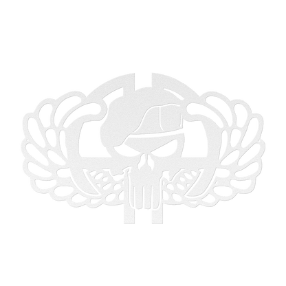 82nd Skull & Wings Metal Wall Art | Airborne Tribute - MAIKERU STUDIO