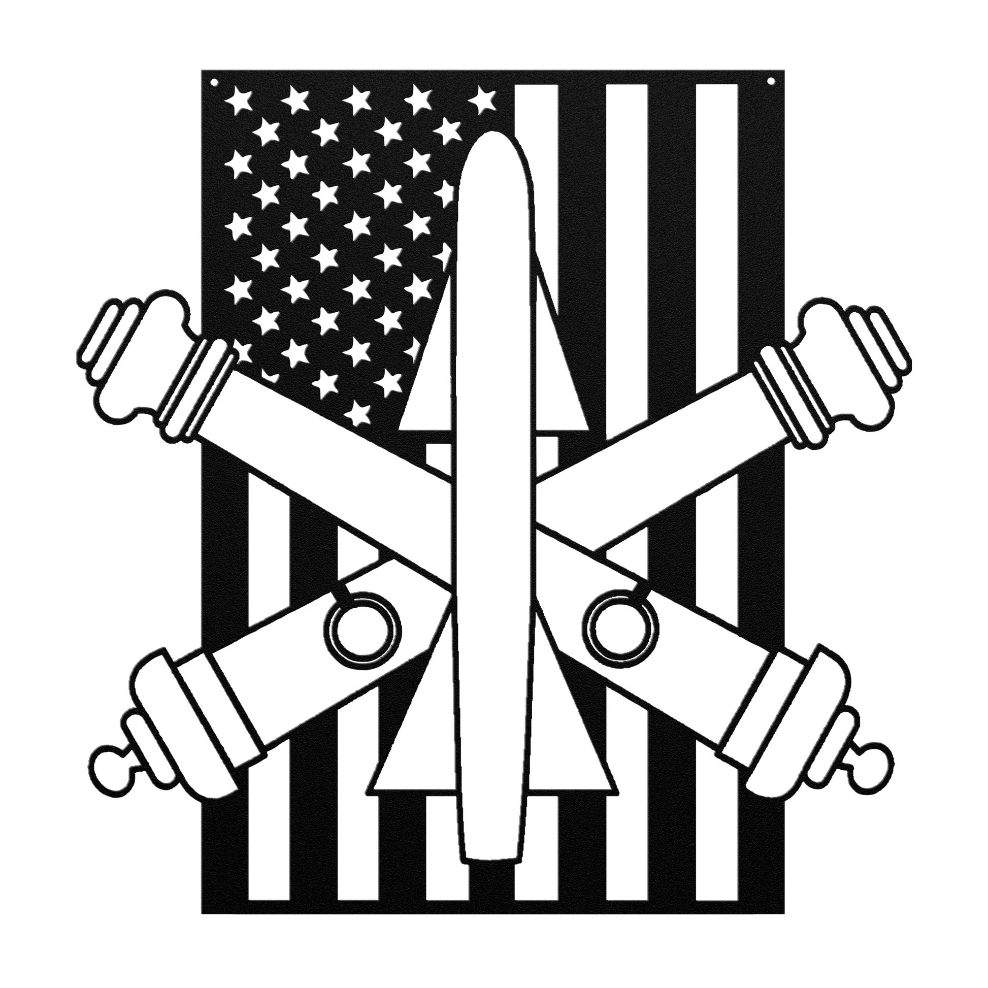 Air Defence Artillery | American Flag Tribute - MAIKERU STUDIO