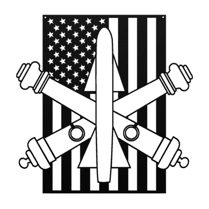 Air Defence Artillery | American Flag Tribute - MAIKERU STUDIO