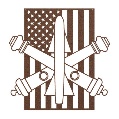 Air Defence Artillery | American Flag Tribute - MAIKERU STUDIO