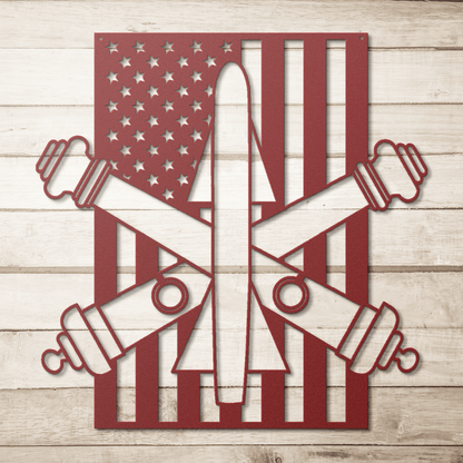 Air Defence Artillery | American Flag Tribute - MAIKERU STUDIO
