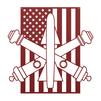 Air Defence Artillery | American Flag Tribute - MAIKERU STUDIO