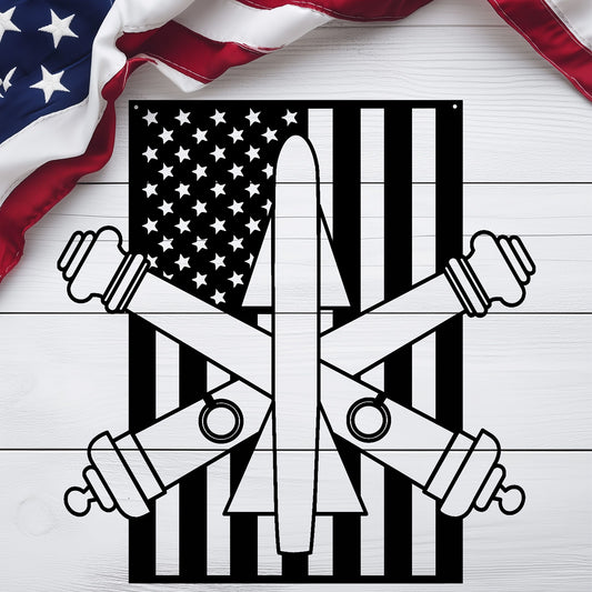 Air Defence Artillery | American Flag Tribute - MAIKERU STUDIO