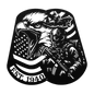 Airborne Screaming Eagle Dog Tag Metal Wall Art | EST. 1940 - MAIKERU STUDIO