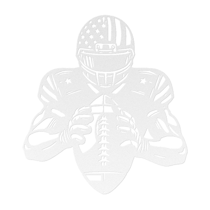 American Football Player Metal Wall Art - MAIKERU STUDIO