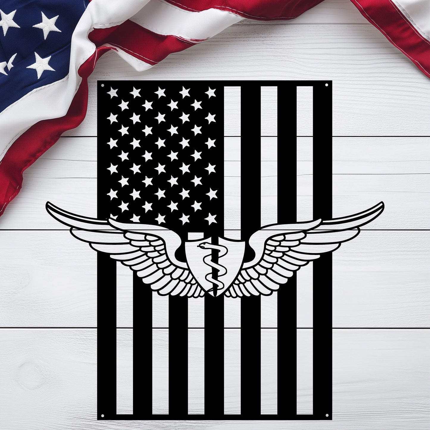 U.S. Army flight Surgeon Wings | American Flag Tribute - MAIKERU STUDIO