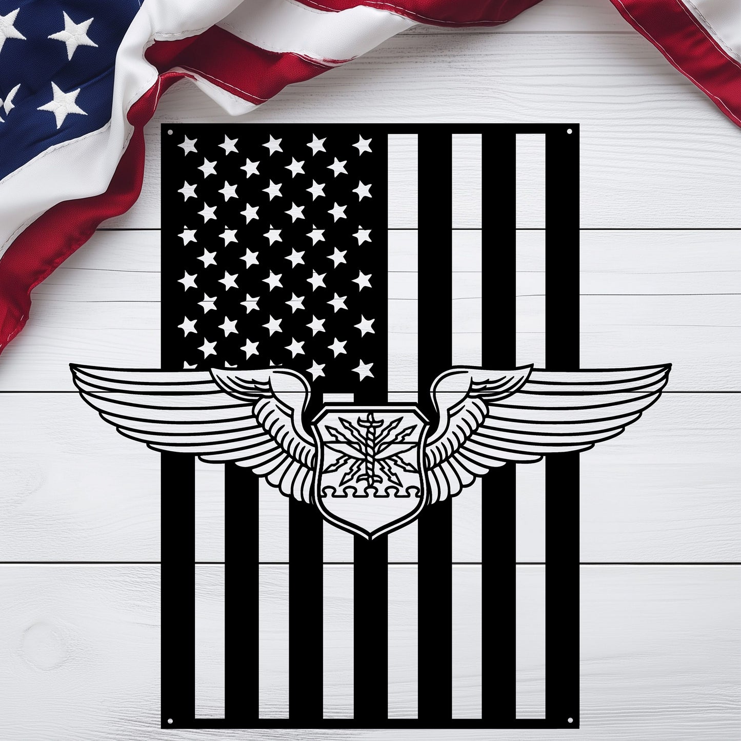 Navigator Wings | American Flag Tribute - MAIKERU STUDIO