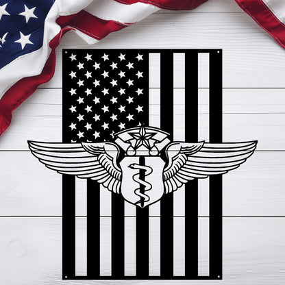 U.S. Air Force Chief Flight Surgeon Wings | American Flag Tribute - MAIKERU STUDIO