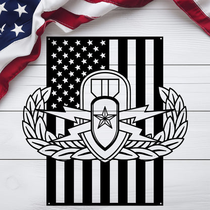 EOD Senior Badge | American Flag Tribute - MAIKERU STUDIO
