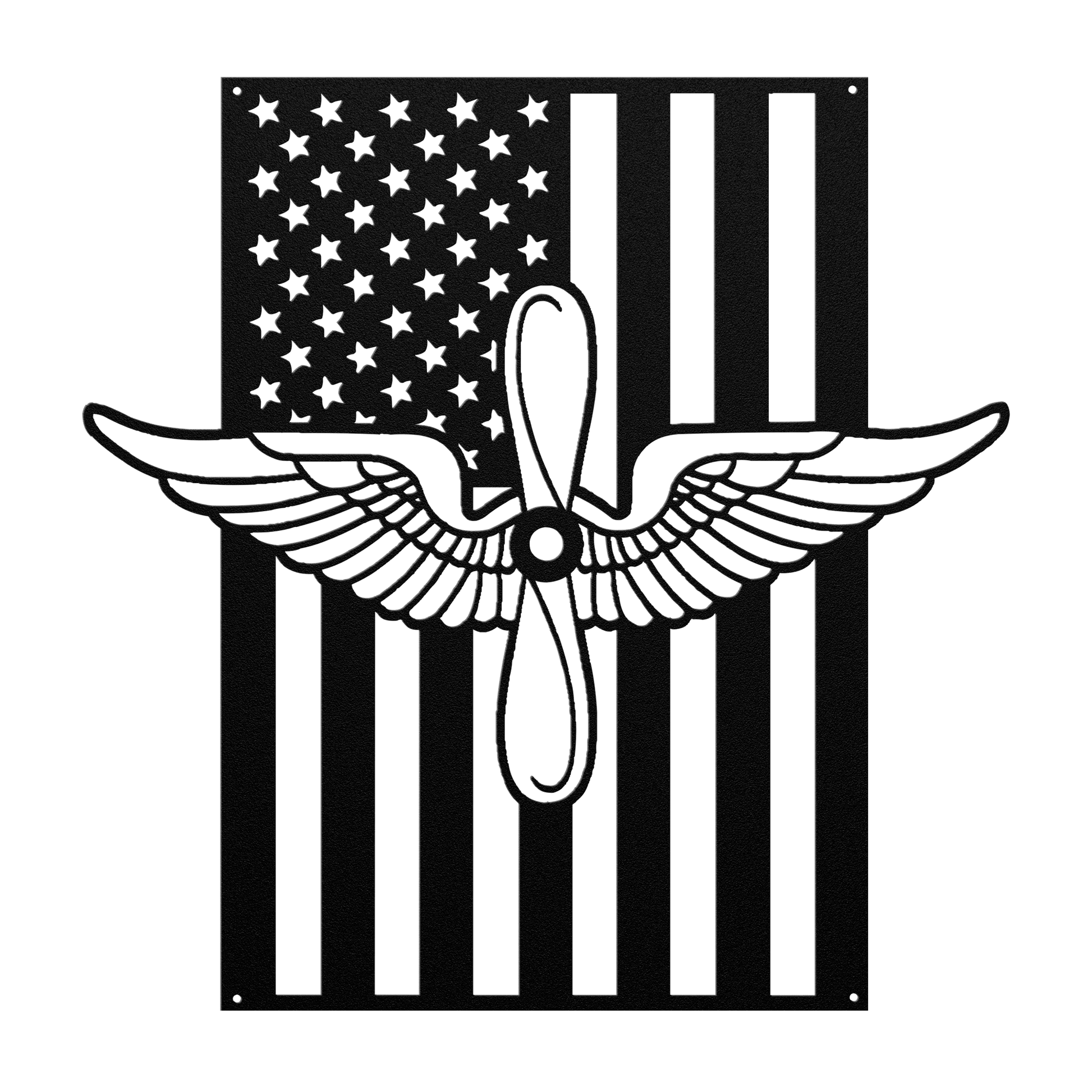 Aviation Branch Insignia | American Flag Tribute - MAIKERU STUDIO