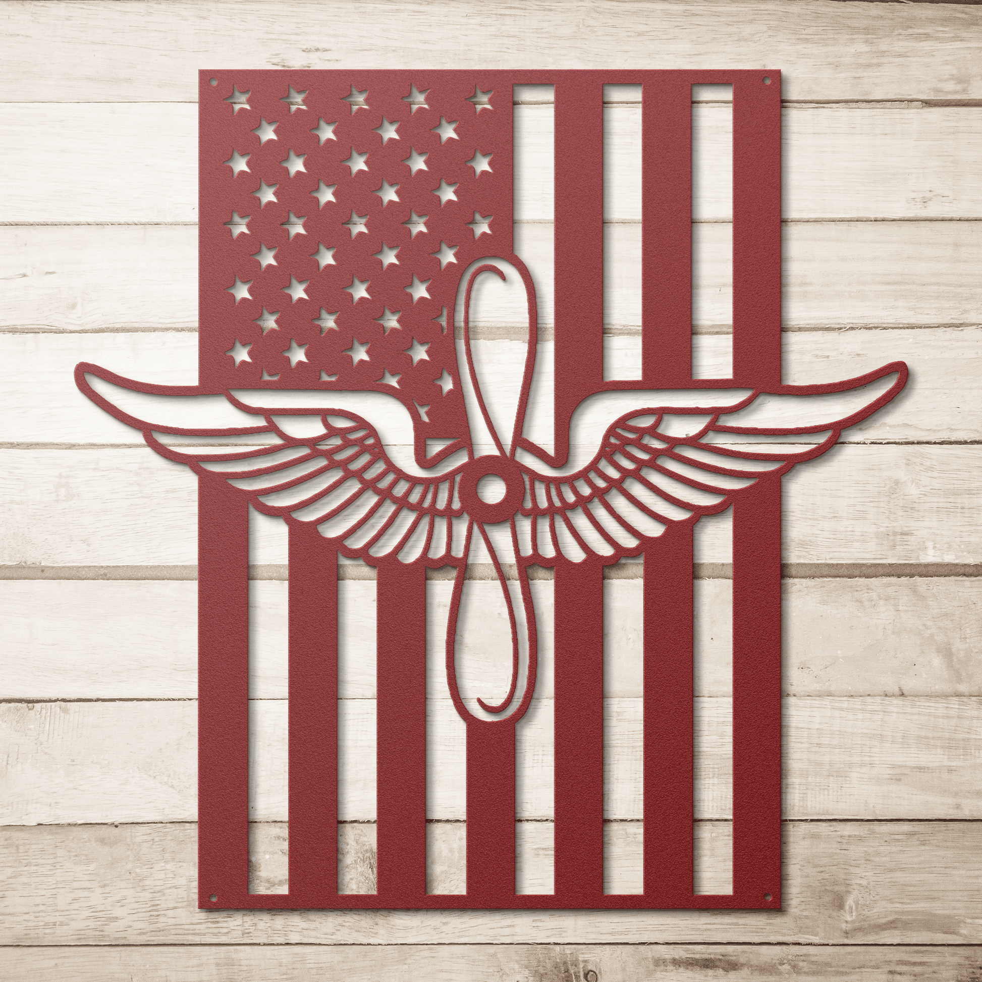 Aviation Branch Insignia | American Flag Tribute - MAIKERU STUDIO