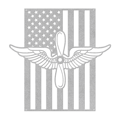 Aviation Branch Insignia | American Flag Tribute - MAIKERU STUDIO