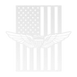 Aviation Wings Badge | American Flag Wall Art Tribute - MAIKERU STUDIO