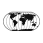 Big World Metal Wall Art - MAIKERU STUDIO