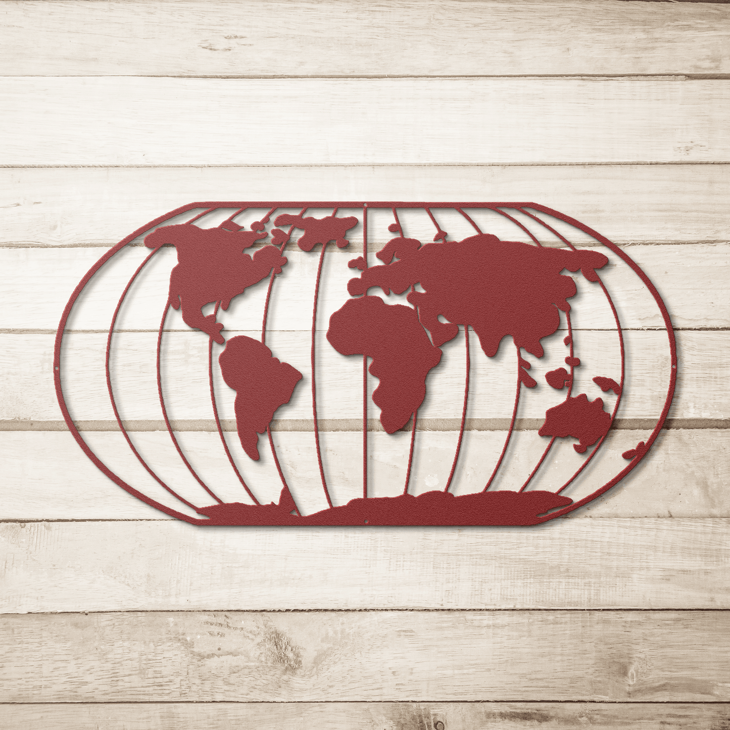 Big World Metal Wall Art - MAIKERU STUDIO
