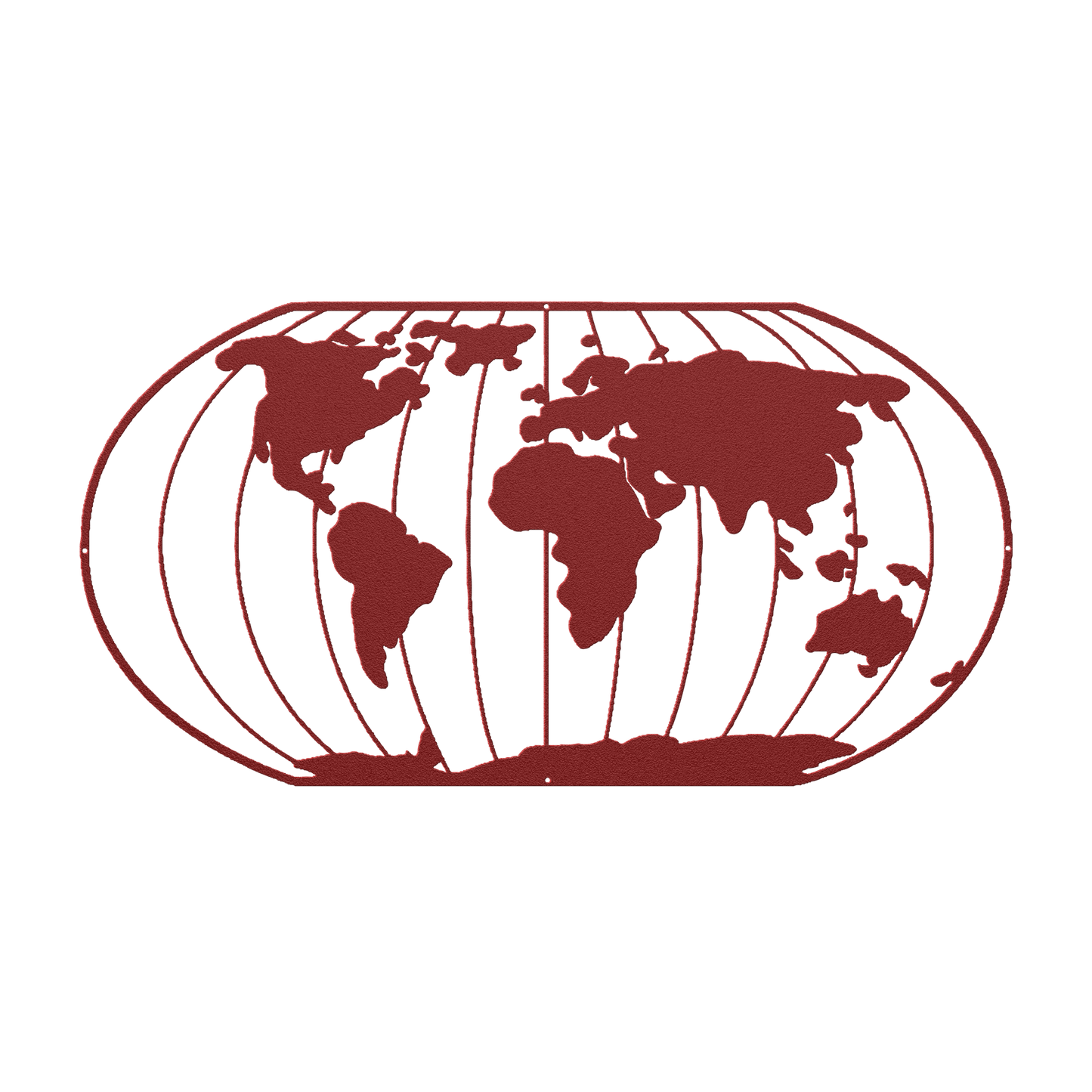 Big World Metal Wall Art - MAIKERU STUDIO