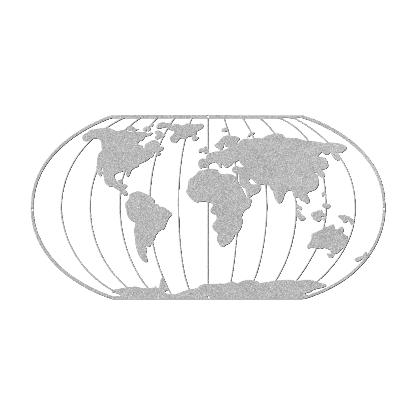 Big World Metal Wall Art - MAIKERU STUDIO