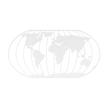 Big World Metal Wall Art - MAIKERU STUDIO