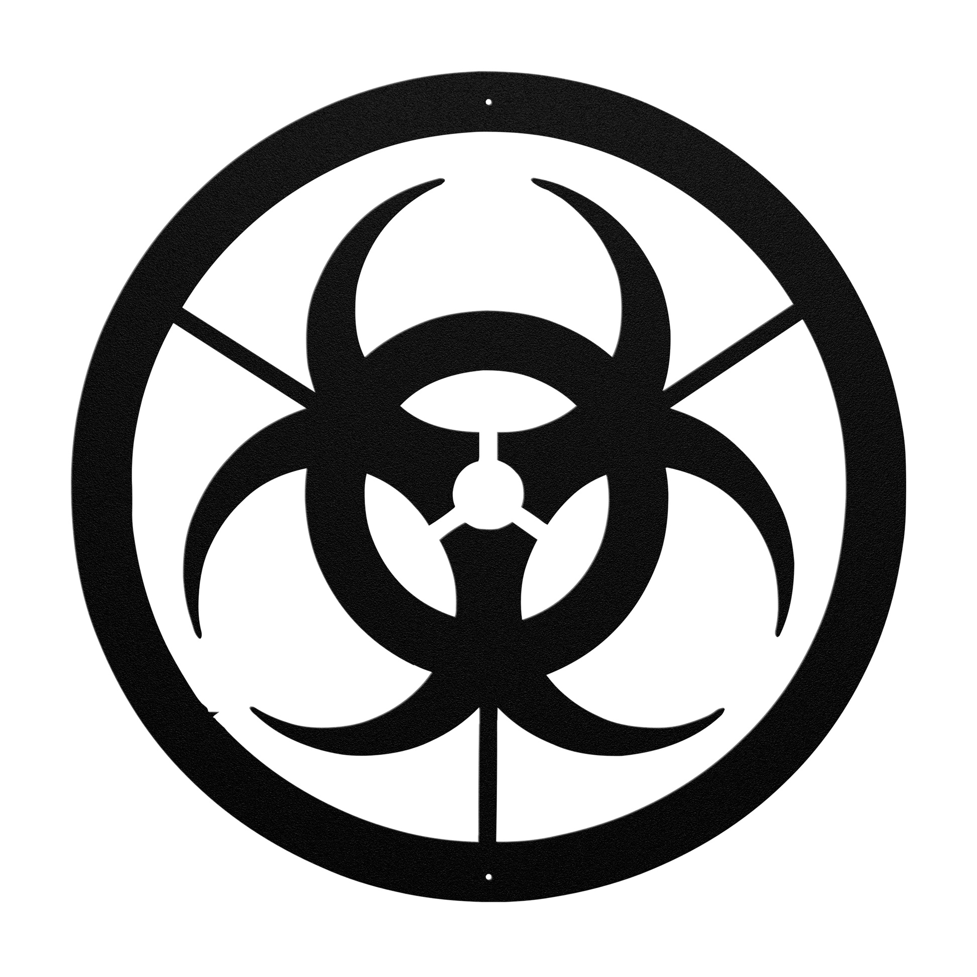 Biohazard Metal Wall Art | Halloween Zombie & Haunted Lab Decor - MAIKERU STUDIO