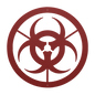 Biohazard Metal Wall Art | Halloween Zombie & Haunted Lab Decor - MAIKERU STUDIO