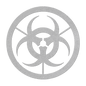 Biohazard Metal Wall Art | Halloween Zombie & Haunted Lab Decor - MAIKERU STUDIO