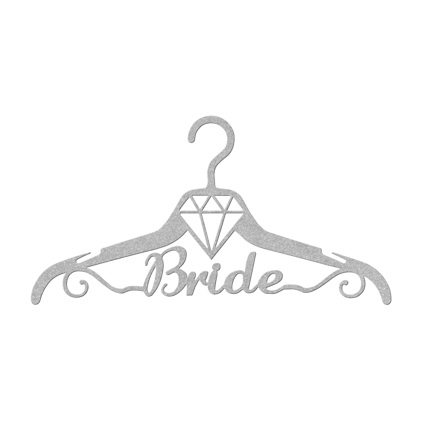 Fun Bride Wedding Coat Hanger Metal Wall Art - MAIKERU STUDIO