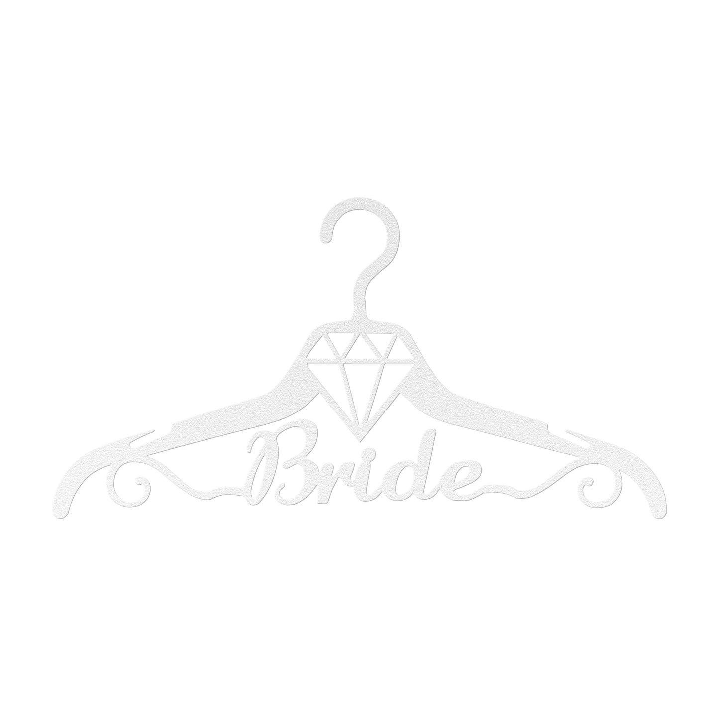 Fun Bride Wedding Coat Hanger Metal Wall Art - MAIKERU STUDIO