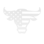 Bulls Head With American Flag Metal Wall Art - MAIKERU STUDIO