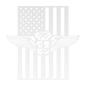 Chief Flight Nurse Wings | American Flag Tribute - MAIKERU STUDIO