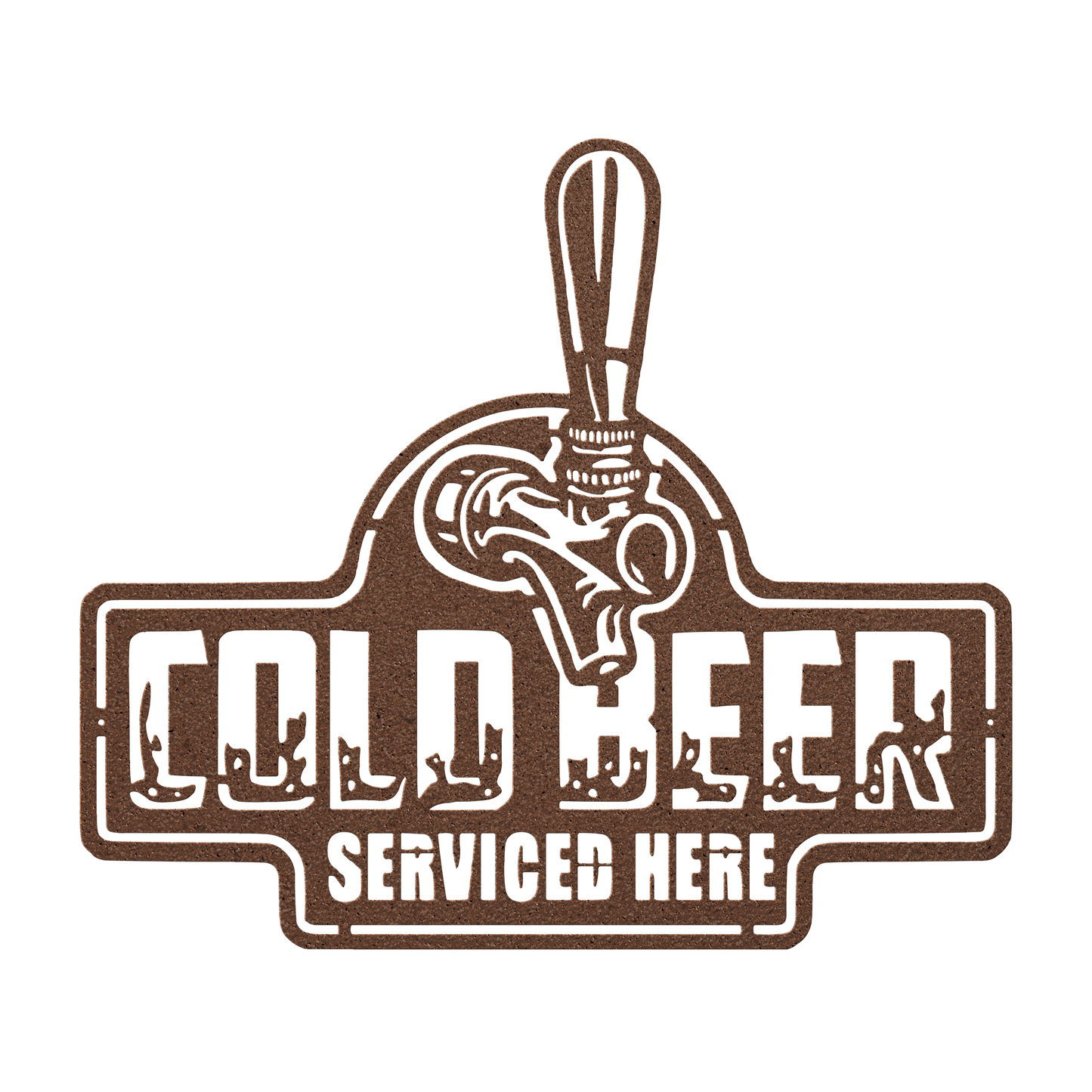 Cold Beer Metal Wall Art - MAIKERU STUDIO