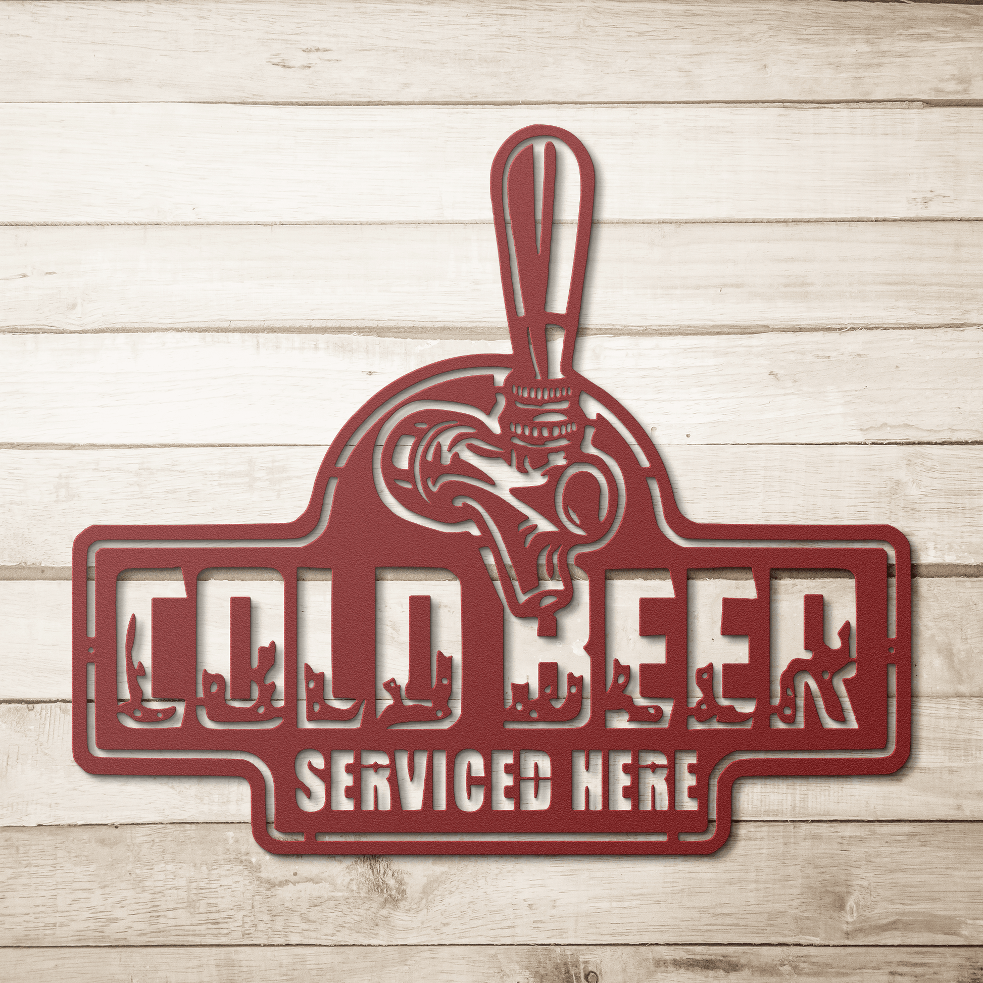 Cold Beer Metal Wall Art - MAIKERU STUDIO