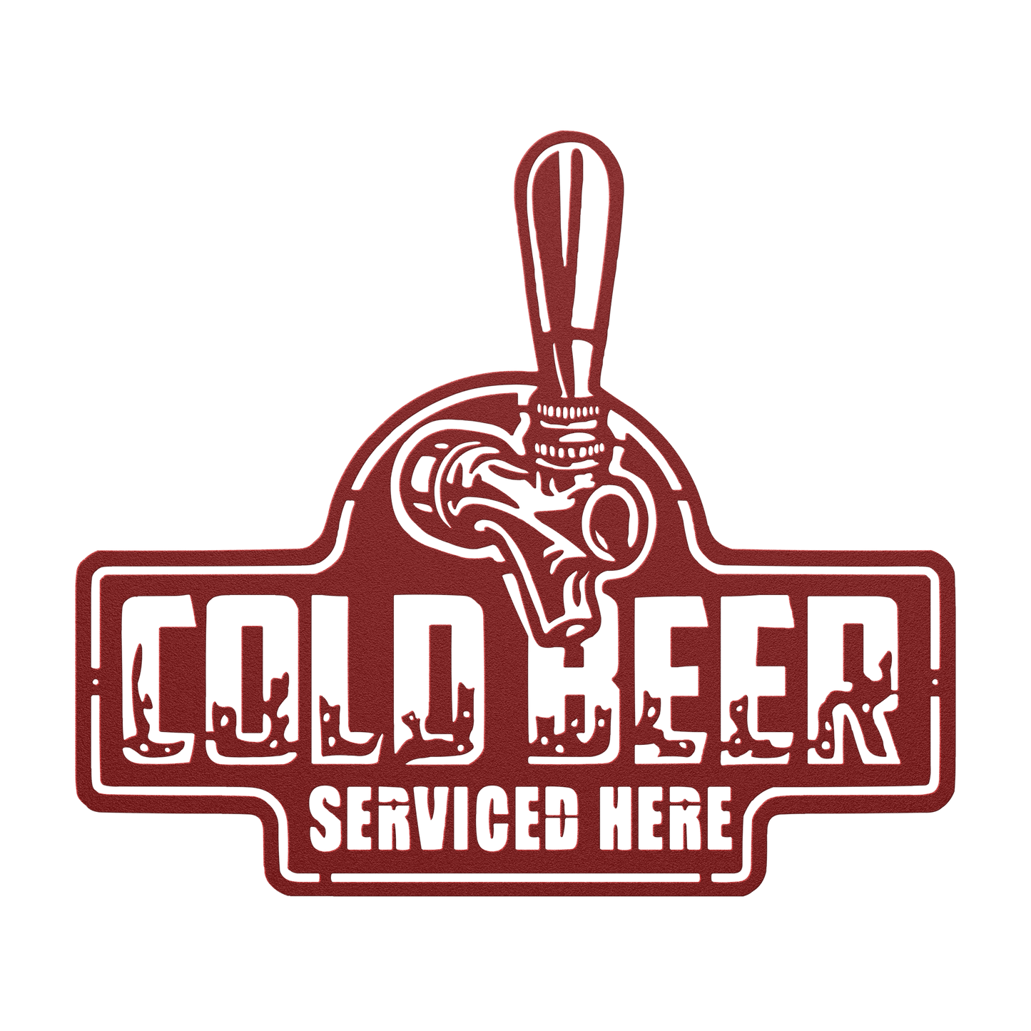 Cold Beer Metal Wall Art - MAIKERU STUDIO