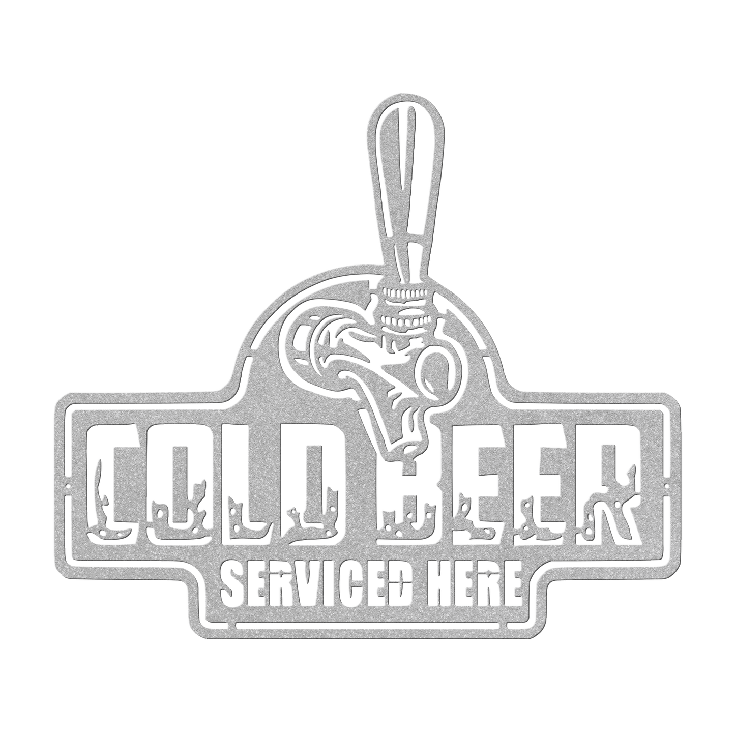 Cold Beer Metal Wall Art - MAIKERU STUDIO