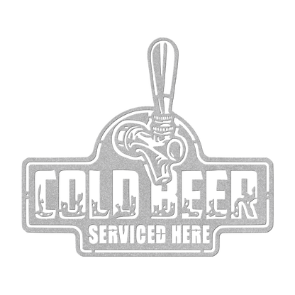 Cold Beer Metal Wall Art - MAIKERU STUDIO