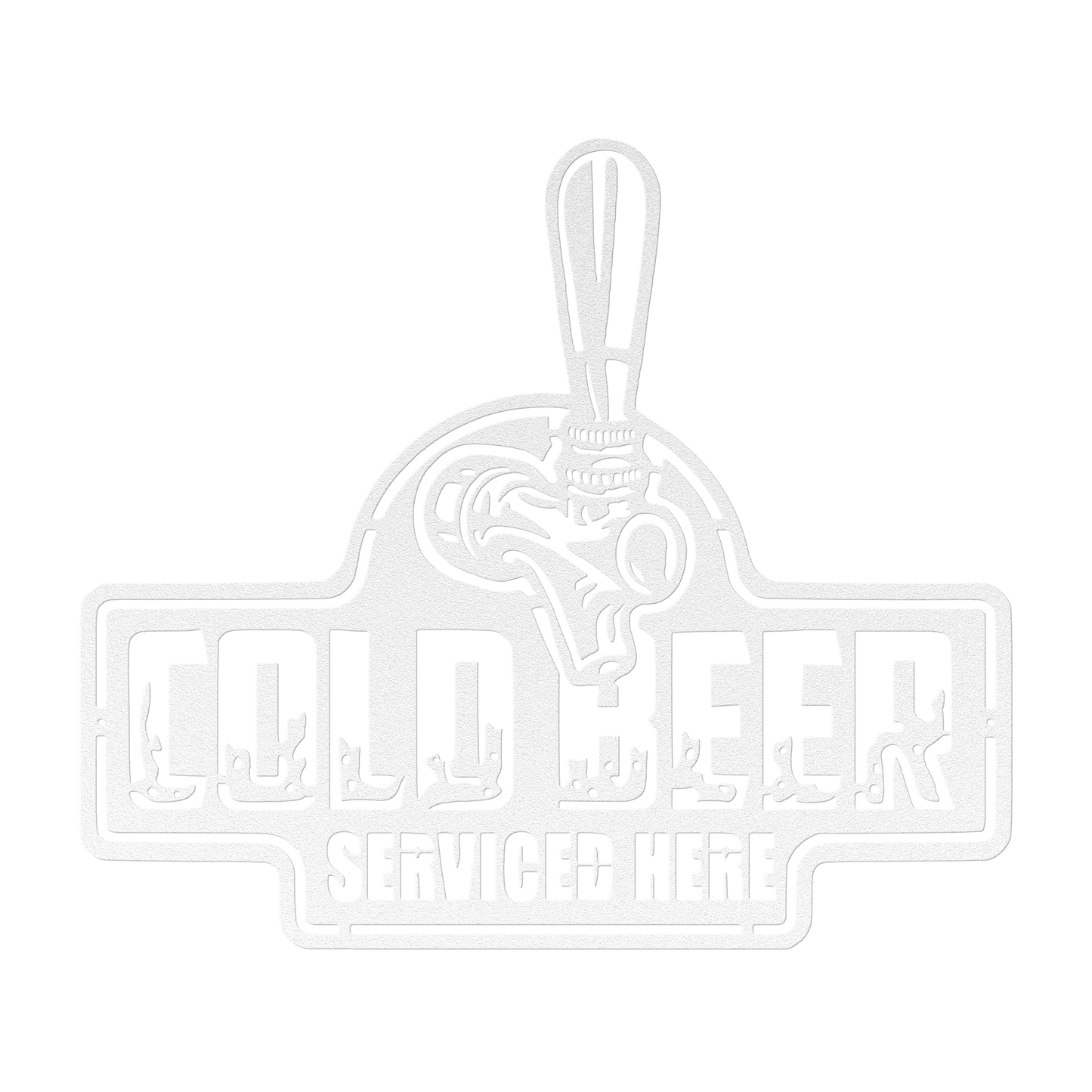 Cold Beer Metal Wall Art - MAIKERU STUDIO