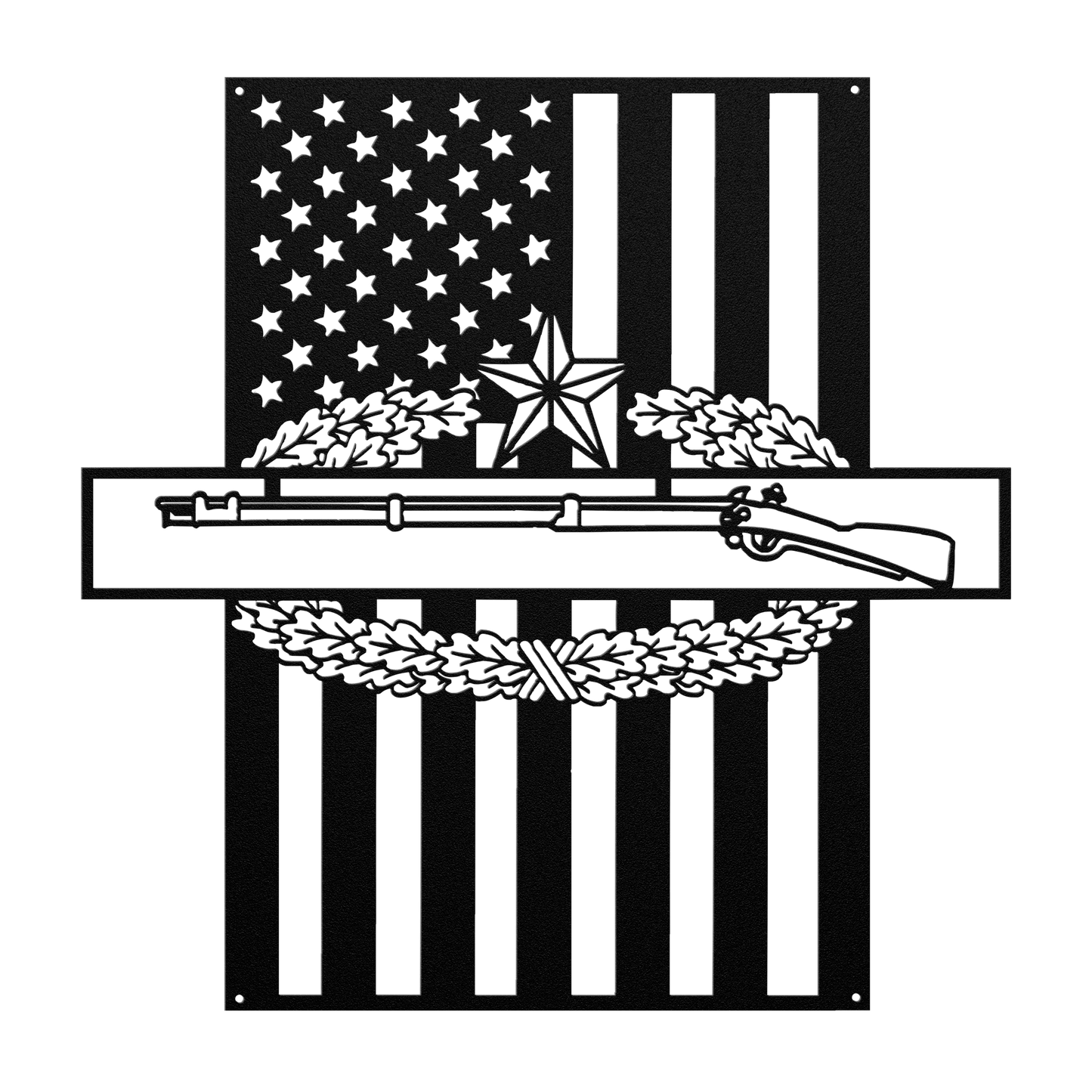 Combat Infantry Badge 1 Star | American Flag Tribute - MAIKERU STUDIO