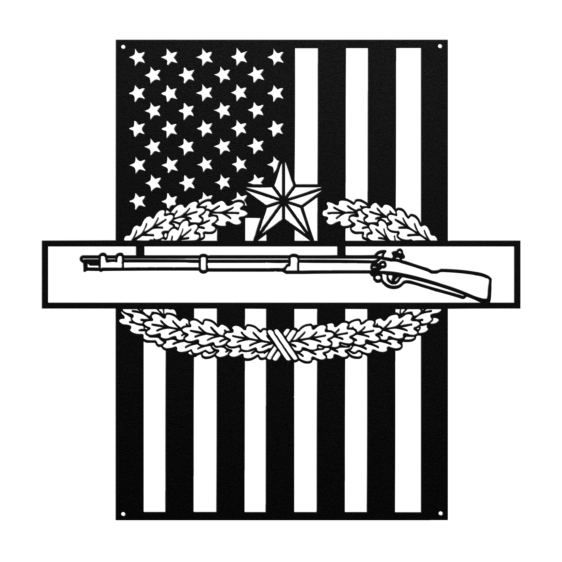 Combat Infantry Badge 1 Star | American Flag Tribute - MAIKERU STUDIO