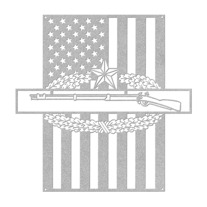 Combat Infantry Badge 1 Star | American Flag Tribute - MAIKERU STUDIO