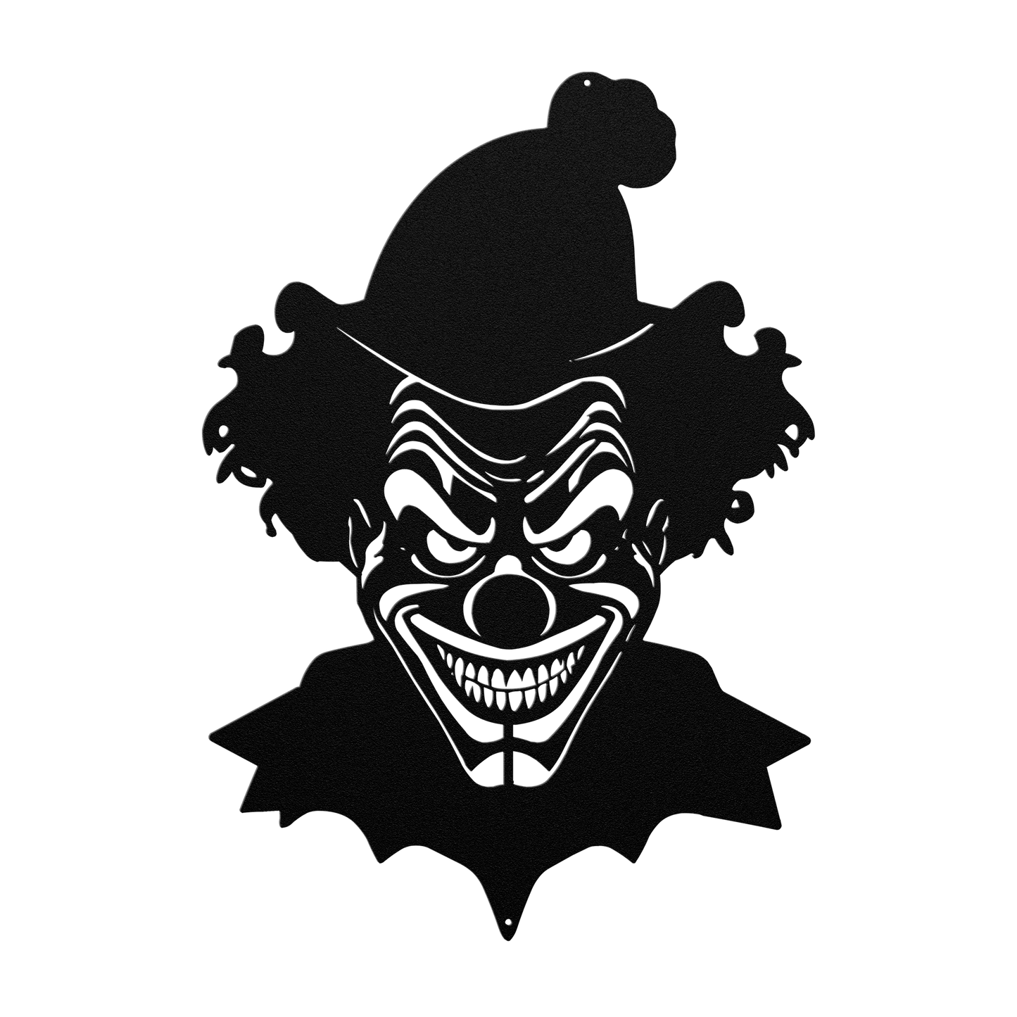 Creepy Clown Metal Wall Art - Scary Halloween Decoration - MAIKERU STUDIO
