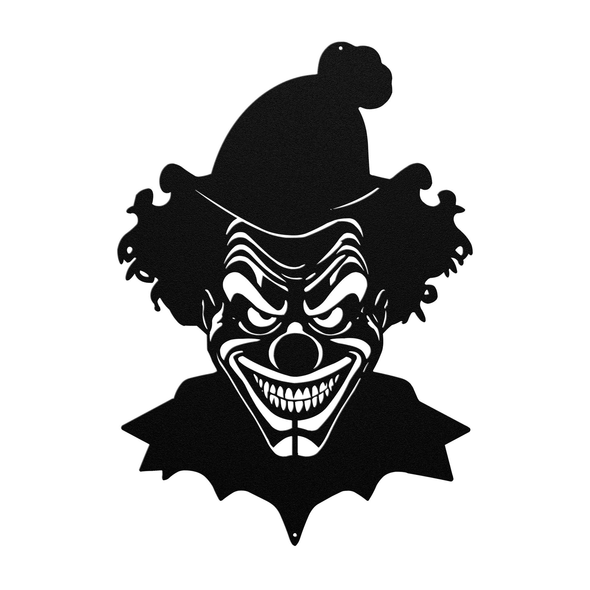 Creepy Clown Metal Wall Art - Scary Halloween Decoration - MAIKERU STUDIO