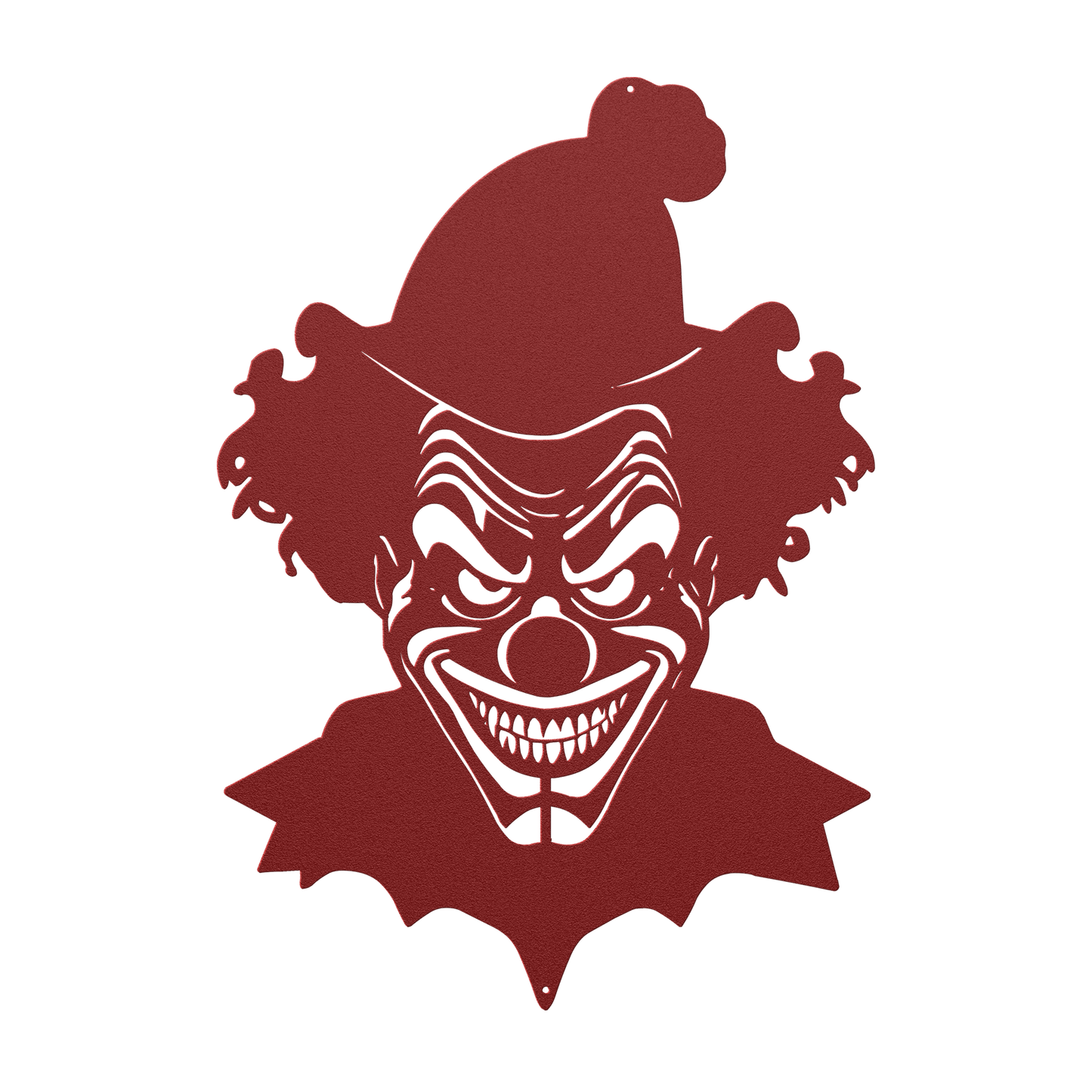 Creepy Clown Metal Wall Art - Scary Halloween Decoration - MAIKERU STUDIO
