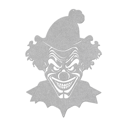 Creepy Clown Metal Wall Art - Scary Halloween Decoration - MAIKERU STUDIO