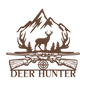 Deer Hunter Sign Metal Wall Art - MAIKERU STUDIO