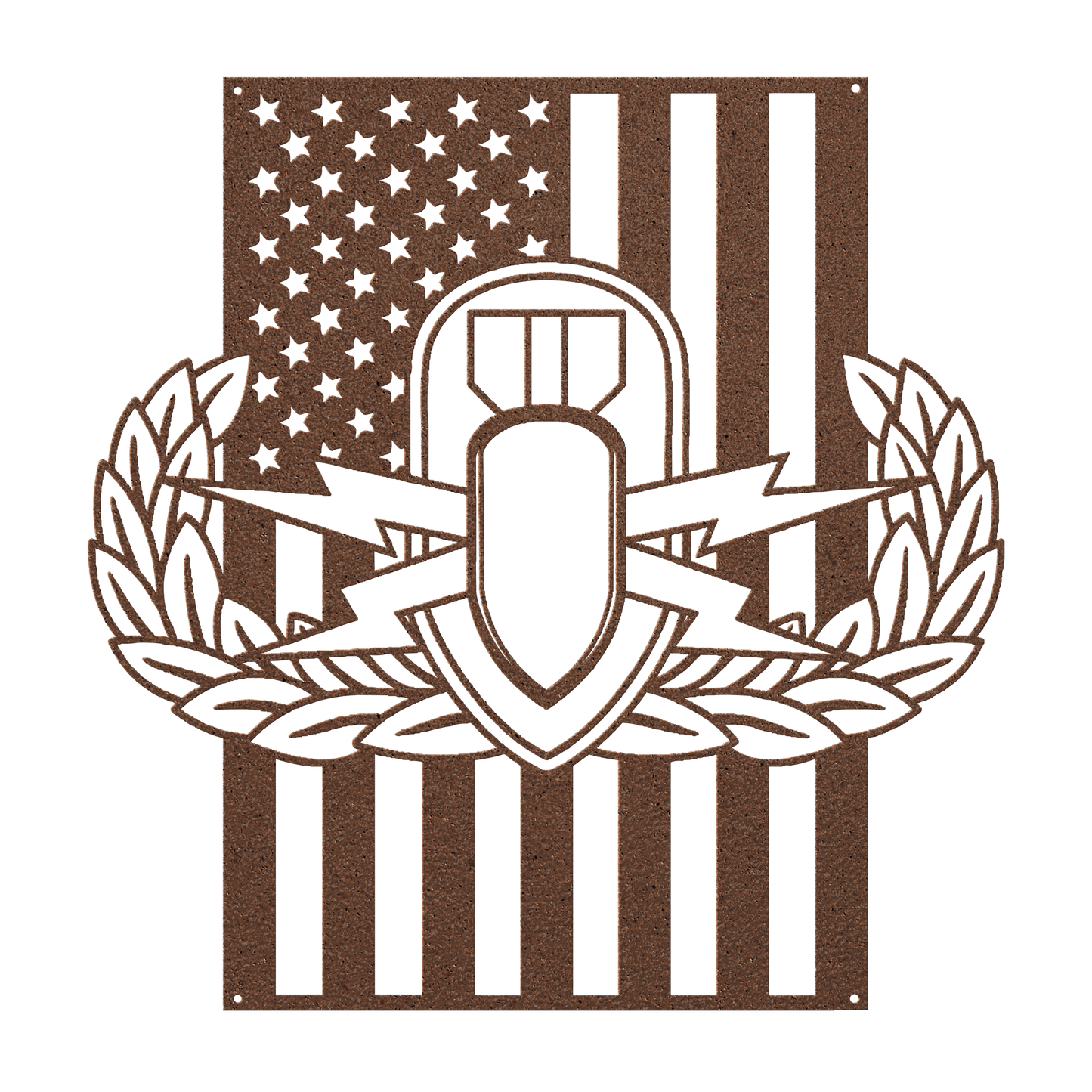 EOD Badge | American Flag Tribute - MAIKERU STUDIO