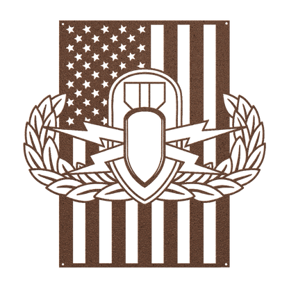 EOD Badge | American Flag Tribute - MAIKERU STUDIO