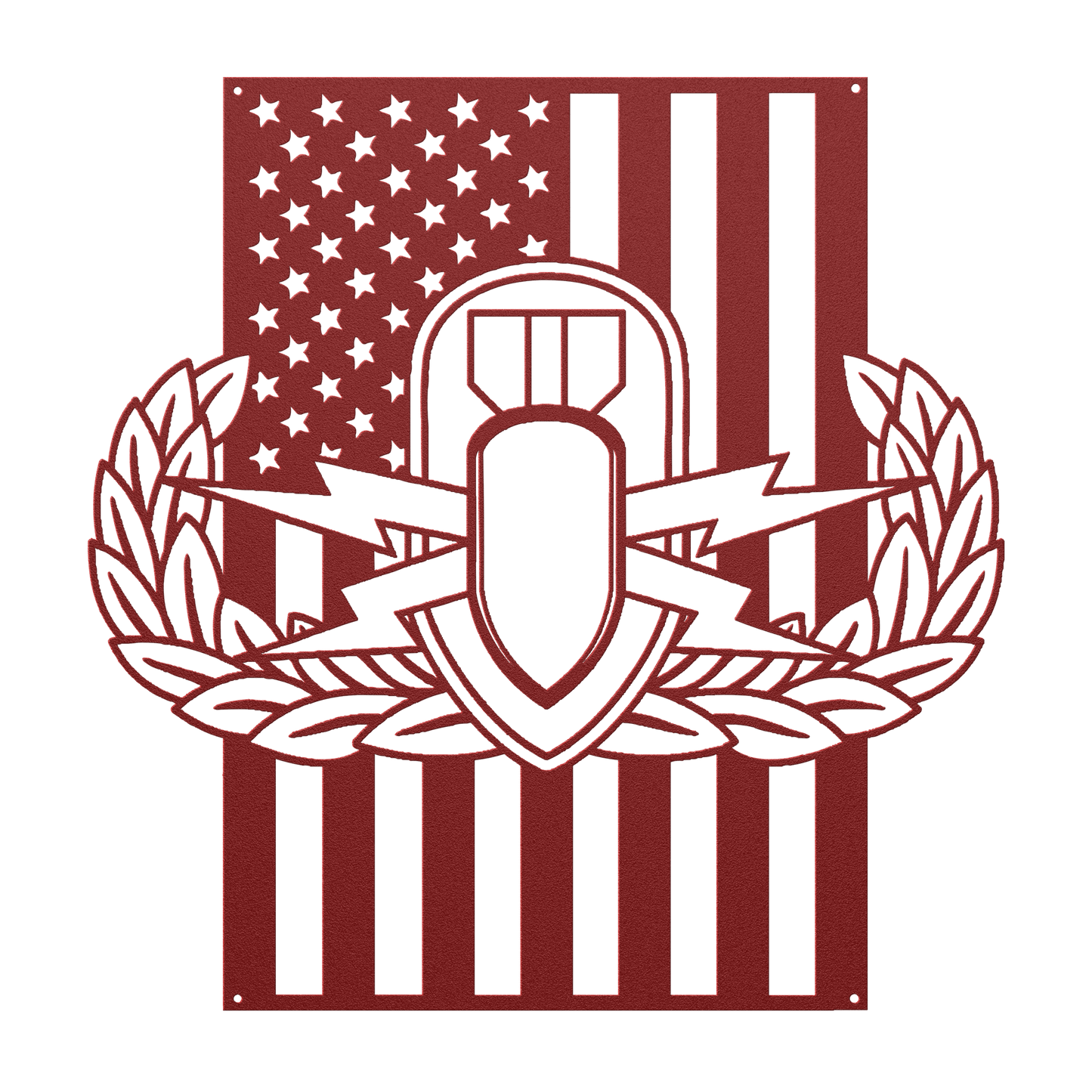 EOD Badge | American Flag Tribute - MAIKERU STUDIO