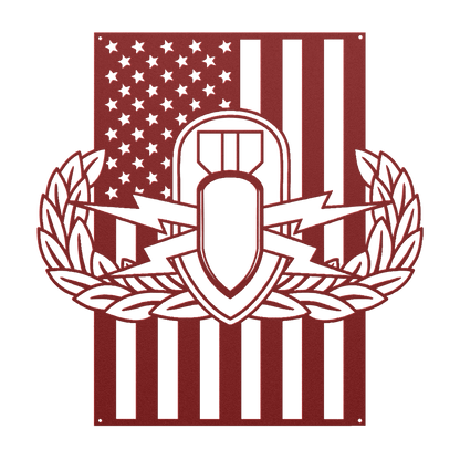 EOD Badge | American Flag Tribute - MAIKERU STUDIO