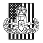 EOD Master Badge | American Flag Tribute - MAIKERU STUDIO