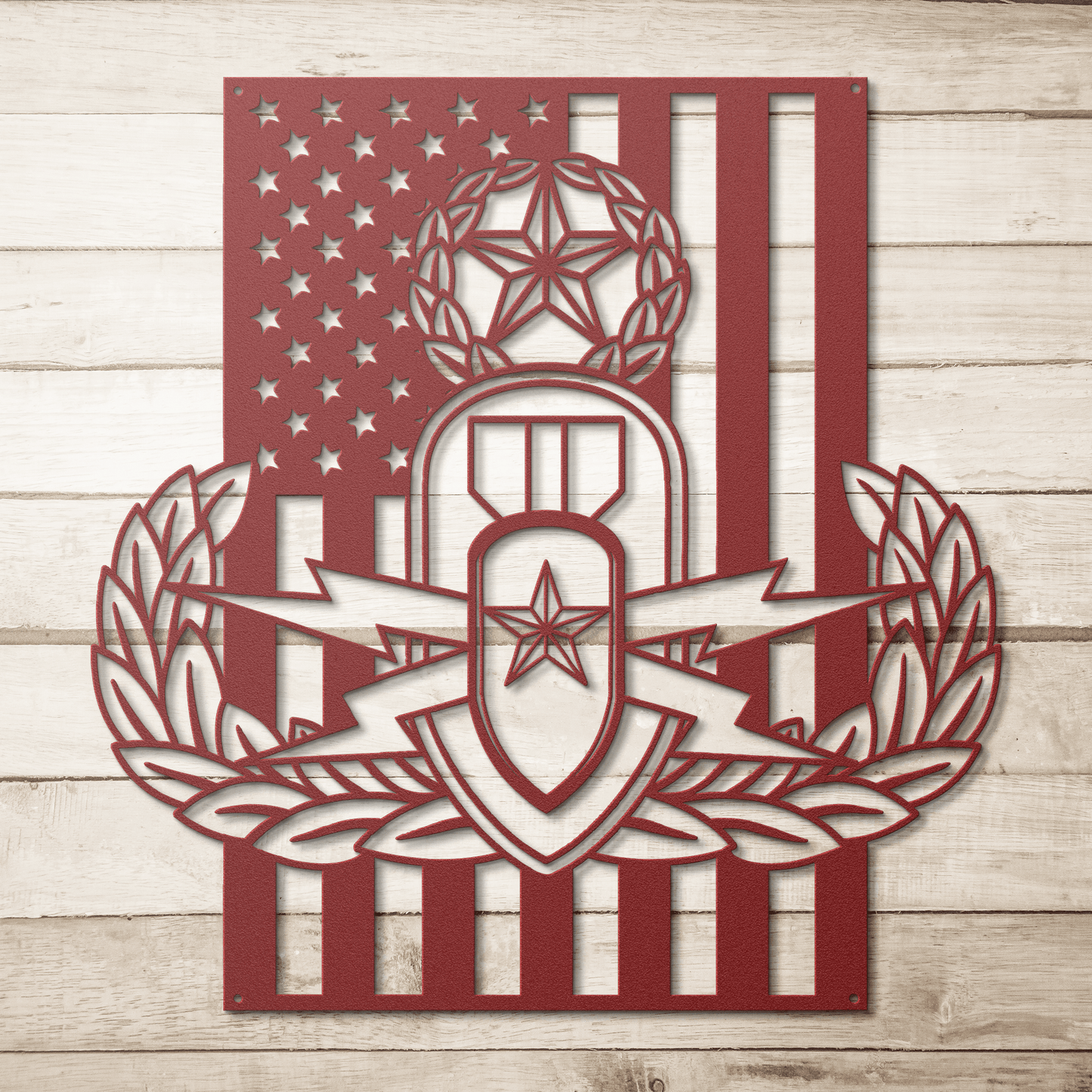 EOD Master Badge | American Flag Tribute - MAIKERU STUDIO